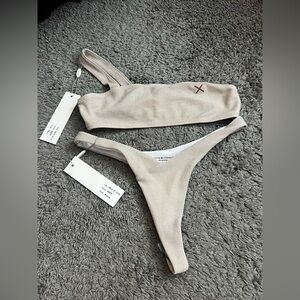NWT Boutine LA Hearth Overlap Bikini Set